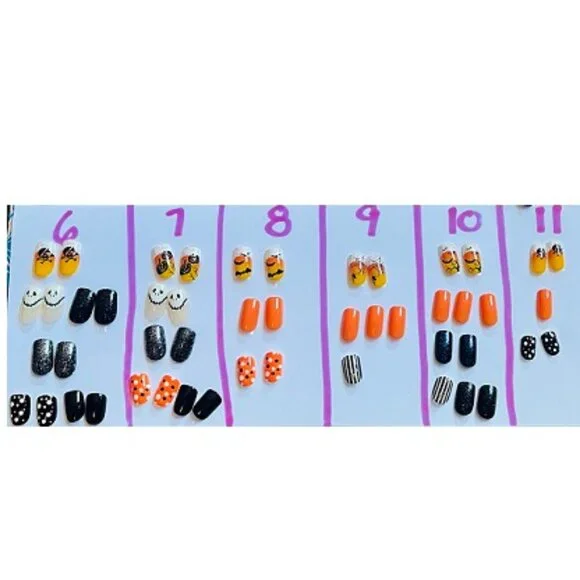 mix of Halloween nails - 126 nails total (pics of all nails in listing) - Picture 5 of 7